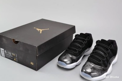 729  JORDAN 11 womens "BARON" 2506 (GS) AIR  RETRO LOW BG 528896- Trendy 0808